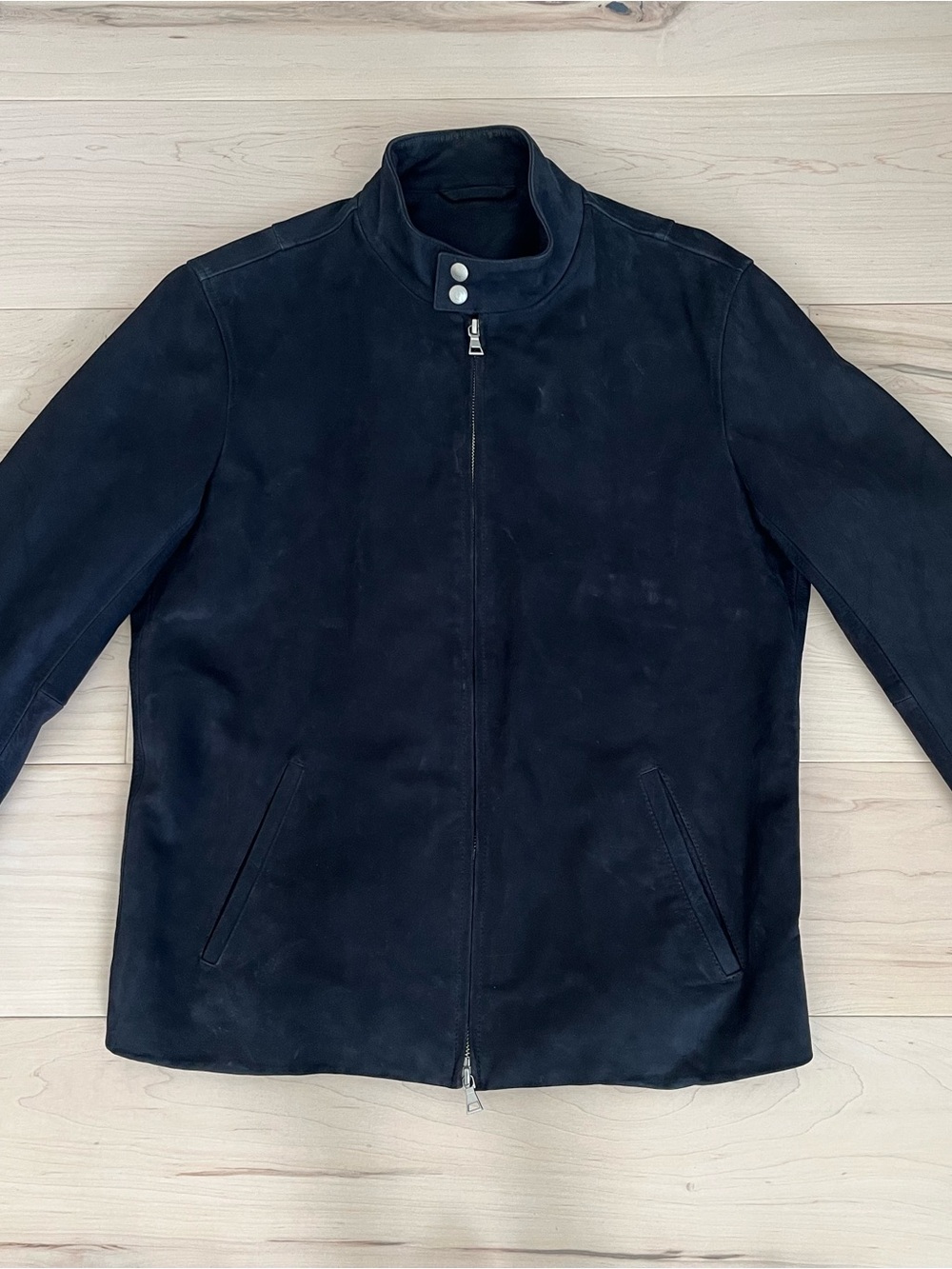 Vince Black Jacket with Contrast Piping